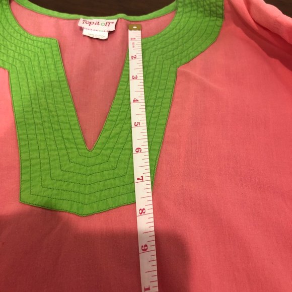 Pink Beach Pool Cover Up Size S Pre-Owned. - Picture 8 of 16